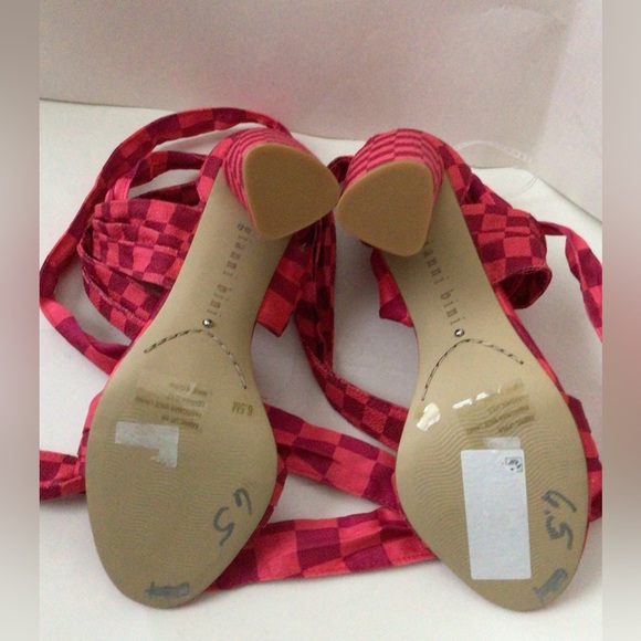 SALE OFR🆕GIANNI BINI ASTRAAHH CHECKERED WRAP  BLOCK HEEL (Sz 6& 6.5) - Picture 14 of 15